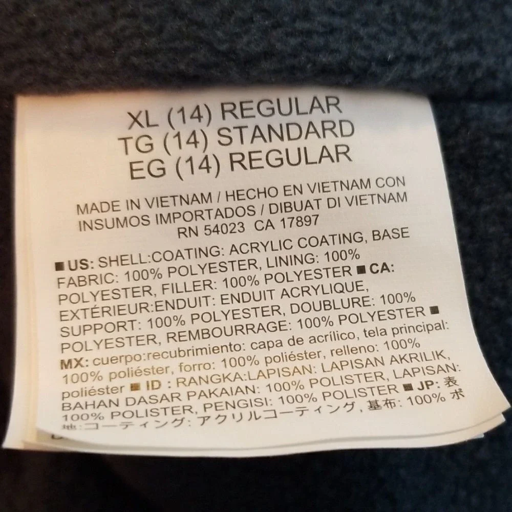 Old‎ Navy Girl's Gray Puffy Vest XL/TG(14)